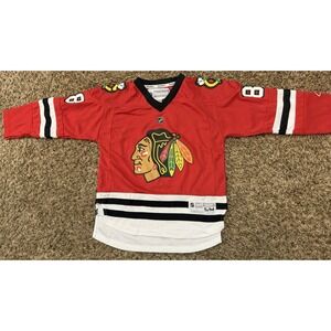 Reebok NHL Chicago Blackhawks #88 Patrick Kane Hockey Jersey Youth S/M